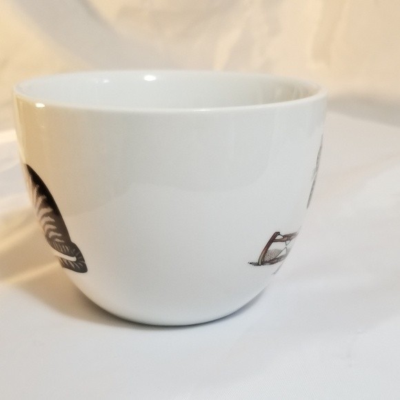 Unique Kliban Style Cat with Hourglass Coffee Mug - White 17oz Graphic Tea Cup - Picture 4 of 5